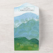 Invitation Tout En Un Paysage mariage Barbecue (Dehors)