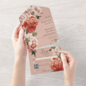 Invitation Tout En Un Peines de pêche et de rouille rustiques sur le cod (Déchirure)