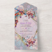 Invitation Tout En Un Peinture Imaginaire Fleurs exprimant la nature (À l'intérieur)