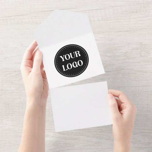 Invitation Tout En Un Personnalisé, élégant, moderne et minimal (Déchirure)