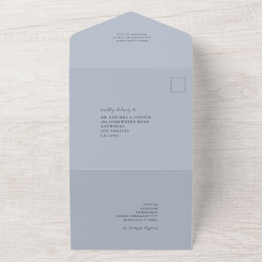 Invitation Tout En Un Personnalisé Rejoignez-nous QR Code Moderne Script (Dehors)