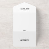 Invitation Tout En Un Personnaliser de Mariage photo de superposition mo (Dehors)