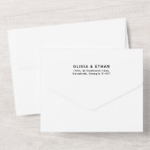 Invitation Tout En Un Personnaliser de Mariage photo de superposition mo (Verso)