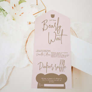 Invitation Tout En Un Petit Baby shower minimaliste moderne