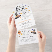 Invitation Tout En Un Petit livre Halloween Livres pour bébé (Déchirure)