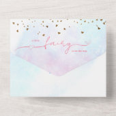 Invitation Tout En Un Petite Fée Baby Girl Douche (Verso)