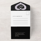 Invitation Tout En Un Photo d'anniversaire de mariage de diamant 60e noi (Dehors)