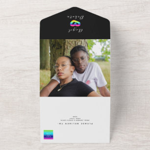 Invitation Tout En Un Photo de mariage gay