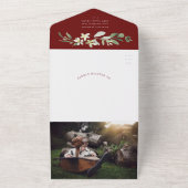 Invitation Tout En Un Photo des voeux de Noël (Dehors)