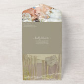 Invitation Tout En Un Photo Elégante Forêt rustique Grove Mason Jar (Dehors)