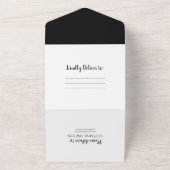 Invitation Tout En Un Photo Élégante Tout En Un Anniversaire (Dehors)