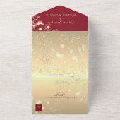 Invitation tout-en-un photo rouge moderne (Dehors)