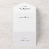 Invitation Tout En Un Photo RSVP Mariage tout en un (Dehors)