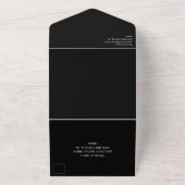 Invitation Tout En Un Pièces d'échecs du roi noir Mariage gay (Dehors)