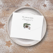 Invitation Tout En Un Pine Forest Végétation d'hiver Photo personnalisée