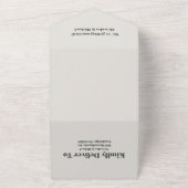 Invitation Tout En Un Pine Tree Forest Russe Aquarelle Mariage à thème (Dehors)