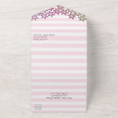 Invitation Tout En Un Pink Paris Theme Quinceañera (Dehors)
