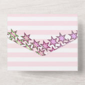 Invitation Tout En Un Pink Paris Theme Quinceañera (Verso)