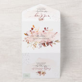 Invitation Tout En Un PixDezines Elégant Chute Foliage Gomme Eucalyptus (Dehors)