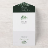 Invitation Tout En Un PixDezines H2 Rustique Green Gold Gum Eucalyptus (Dehors)