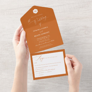 Invitation Tout En Un PixDezines Luxe Calligraphie do-it-yourself Couleu