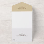 Invitation Tout En Un Plage Bois Rustique Mariage Beige Tout En Un Invit (Dehors)