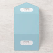 Invitation Tout En Un Plage Chaînes Côtières Lumières Mariage RSVP MENU (Dehors)
