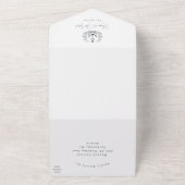 Invitation Tout En Un plage côtière Tout en un Mariage Inviter (Dehors)