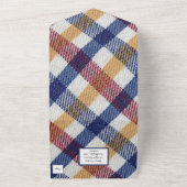 Invitation Tout En Un Plaid en rouge et bleu (Dehors)