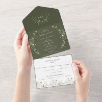 Plante sauvage Mariage vert olive