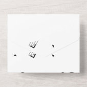 Invitation Tout En Un Point, Gris Clair (Verso)