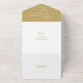 Invitation Tout En Un Pour Avoir Et Tenir Le Mariage D'Or Script (Dehors)