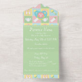 Invitation tout-en-un pour bébé (À l'intérieur)