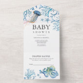 Invitation tout-en-un pour une Baby Shower Under t (À l'intérieur)