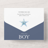 Invitation tout-en-un pour une Baby Shower Under t (Verso)