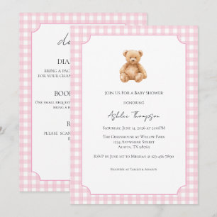 Invitation Tout en Un Préparatoire Ourson Classique Baby Show