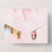 Invitation Tout En Un Princess Castle Horse fête d'anniversaire (Verso)