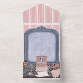 Invitation Tout En Un Promesse Rose - Miroir Vide (À l'intérieur)