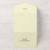 Invitation Tout En Un QR Code Classic Art Nouveau Mariage (Dehors)