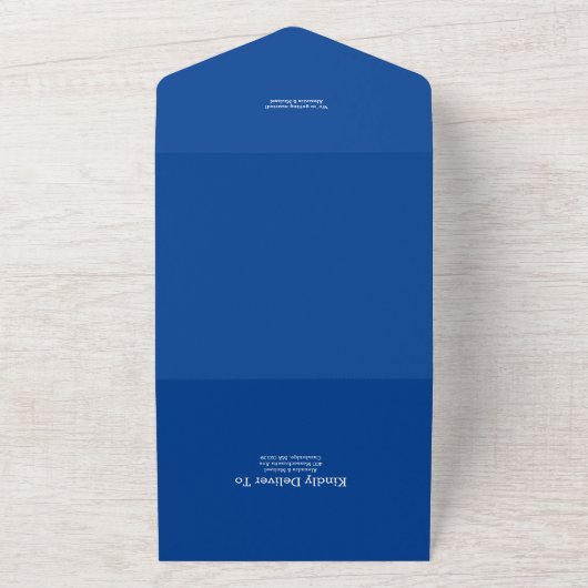 Invitation Tout En Un Qr Code Destination Grèce Santorin Mariage (Dehors)
