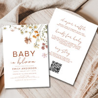 Tout en un QR Code Fleur sauvage Baby in Bloom Dou