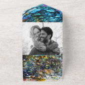 Invitation Tout En Un Rainbow Iridescente Abalone Sea Shell Mariage (Dehors)