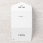 Invitation Tout En Un Réception de mariage reportée Code QR Enfin Photo (Dehors)