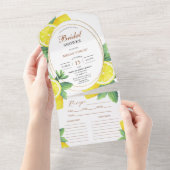 Invitation Tout En Un Recette Fête des mariées citron jaune (Déchirure)