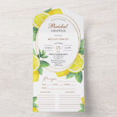 Invitation Tout En Un Recette Fête des mariées citron jaune (À l'intérieur)