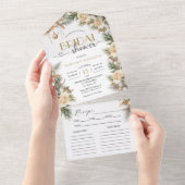 Invitation Tout En Un Recette Fête des mariées de Noël d'hiver (Déchirure)