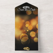 Invitation Tout En Un Réservez la date (À l'intérieur)