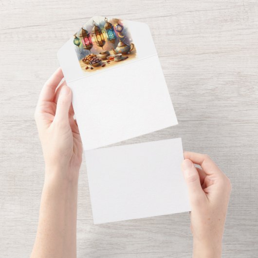 Invitation Tout En Un Respectez l'esprit du Ramadan (Déchirure)