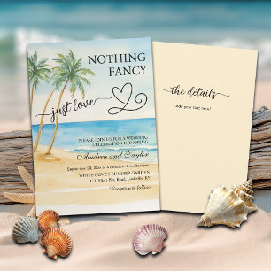 Invitation Tout en Un Rien de Fantaisie Juste Amour Plage Pal