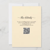 Invitation Tout en Un Rien de Fantaisie Juste un Code QR Plag (Dos)